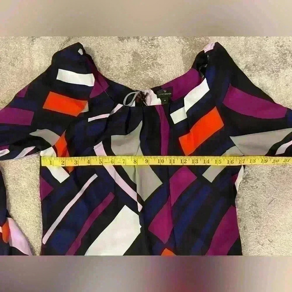 Women’s Colorful Worthington Blouse - Picture 4 of 6